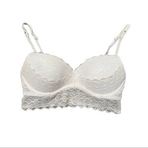 Victoria’s Secret PINK white lace bralette